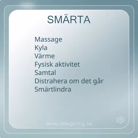 Smärta, checklista